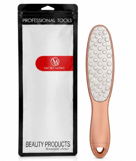 MMPD17 Foot File — Oval, Rose Gold, Embossed Pattern