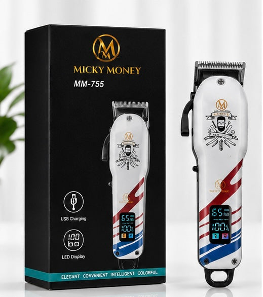 MM755 Hair Clipper — Barber Grade, 8 Guide Combs