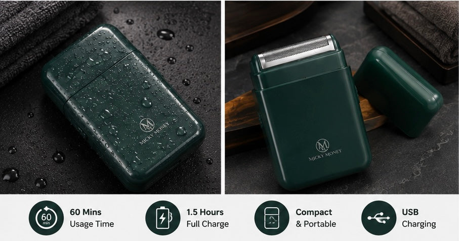 MM701 Fashion Shaver — Compact Dry Shaver, Jade Green