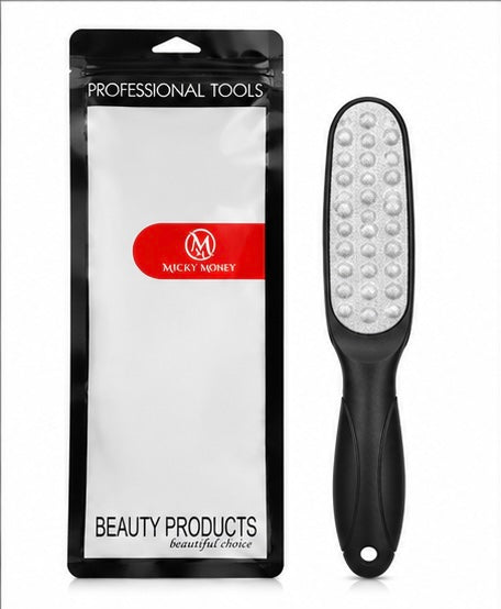 MMPD06 Foot File — Oval Emery-Textured (White)