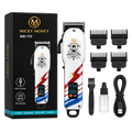 MM755 Hair Clipper — Barber Grade, 8 Guide Combs