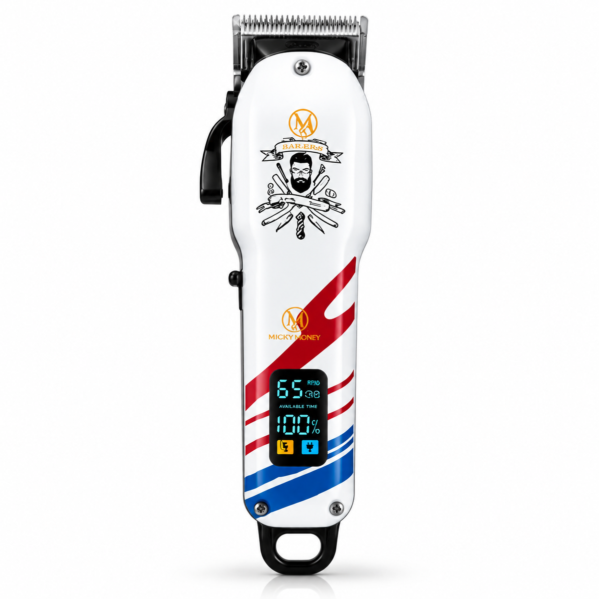 MM755 Hair Clipper — Barber Grade, 8 Guide Combs