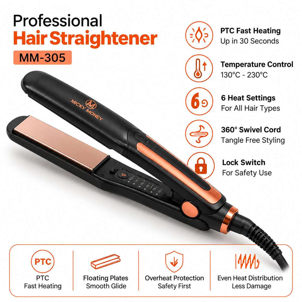 Hair Straightener MM305