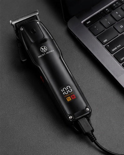 MM752 Professional Hair Trimmer — LED Display, 4 Guide Combs