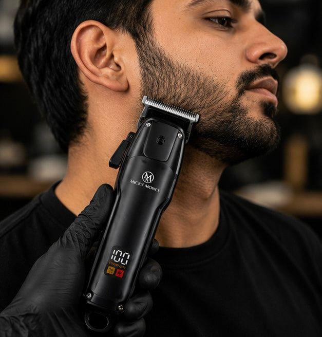 MM752 Professional Hair Trimmer — LED Display, 4 Guide Combs