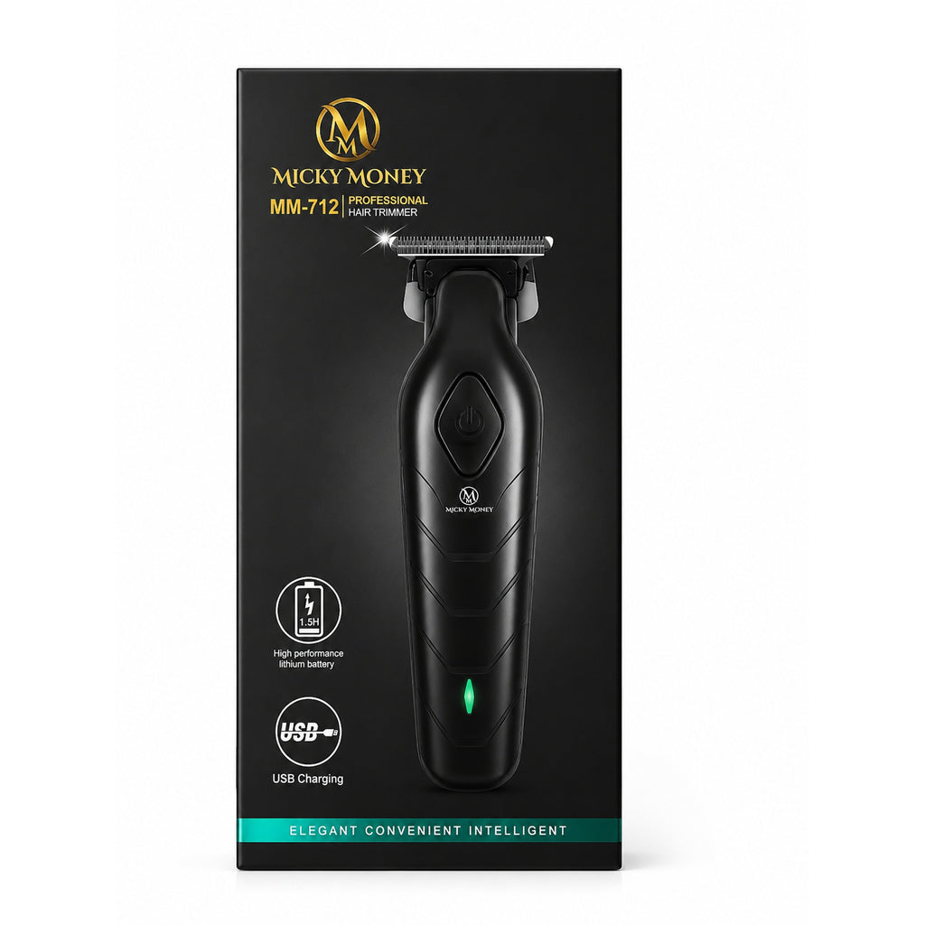 MM712 Hair Trimmer — Cordless, Chrome-Plated Blade