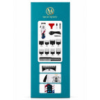 MM755 Hair Clipper — Barber Grade, 8 Guide Combs