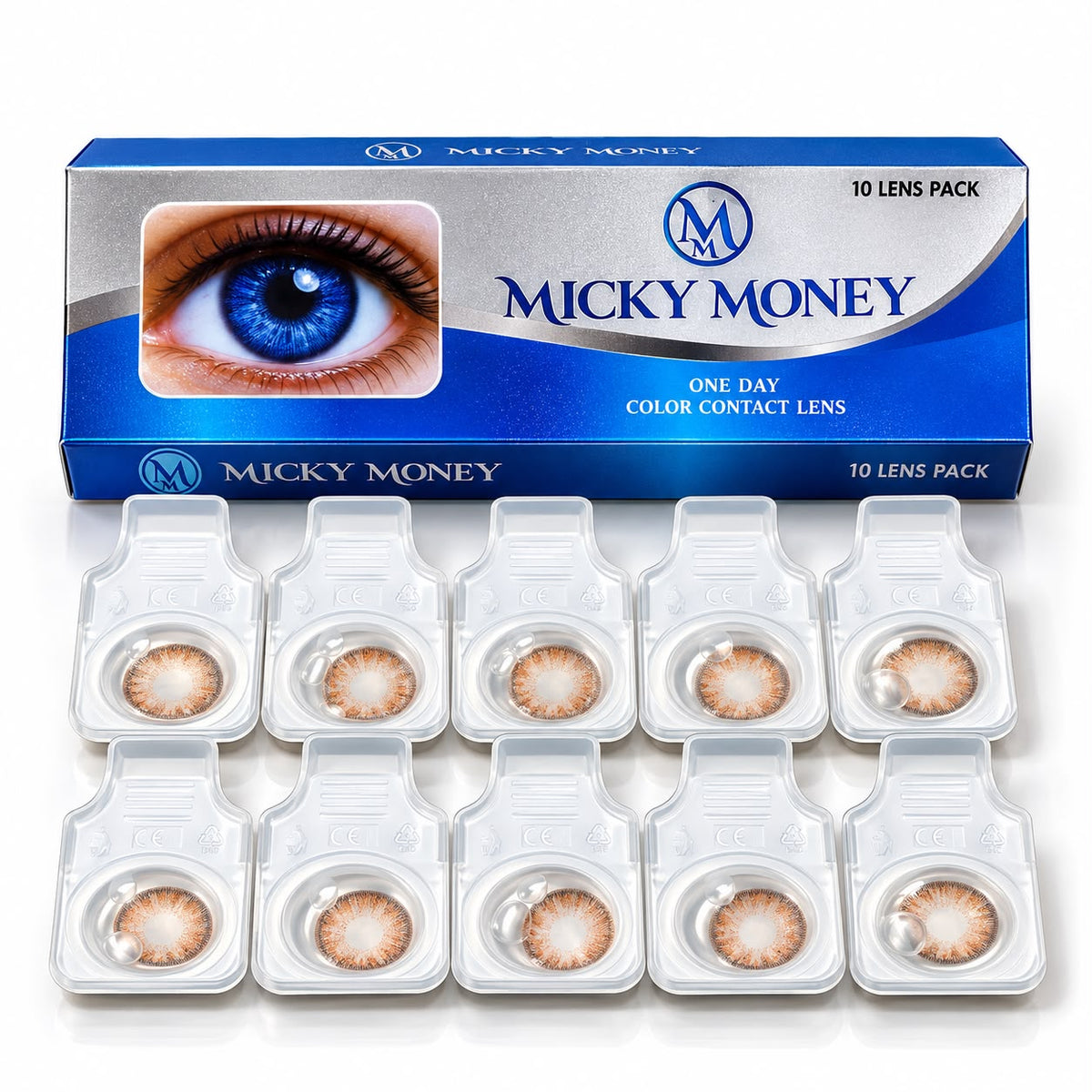 Micky Money One Day Color Contact Lenses – 10 Lens Pack
