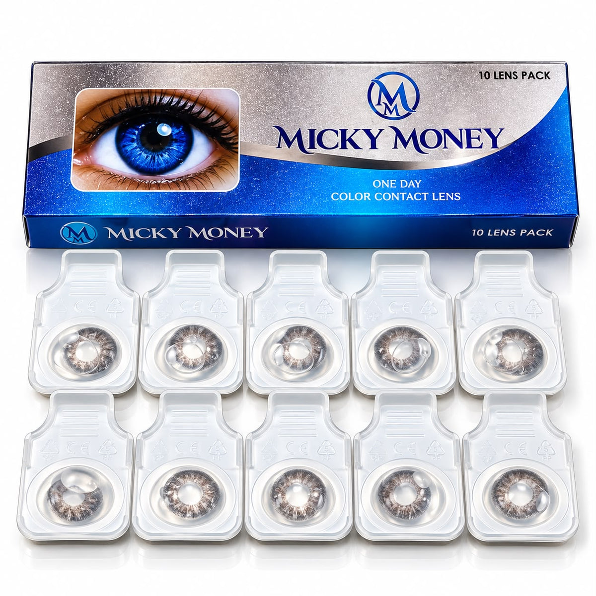 Micky Money One Day Color Contact Lenses – 10 Lens Pack