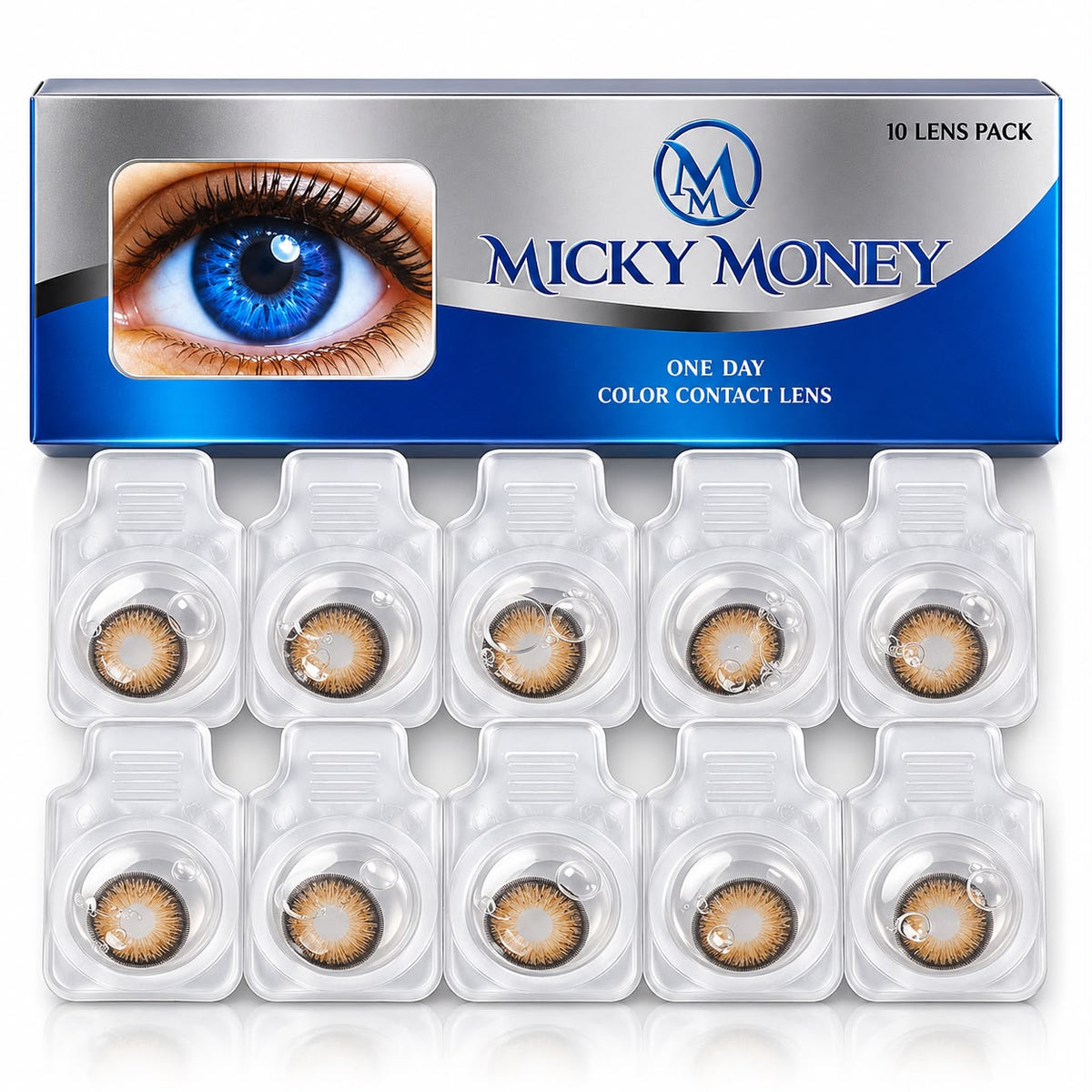 Micky Money One Day Color Contact Lenses – 10 Lens Pack