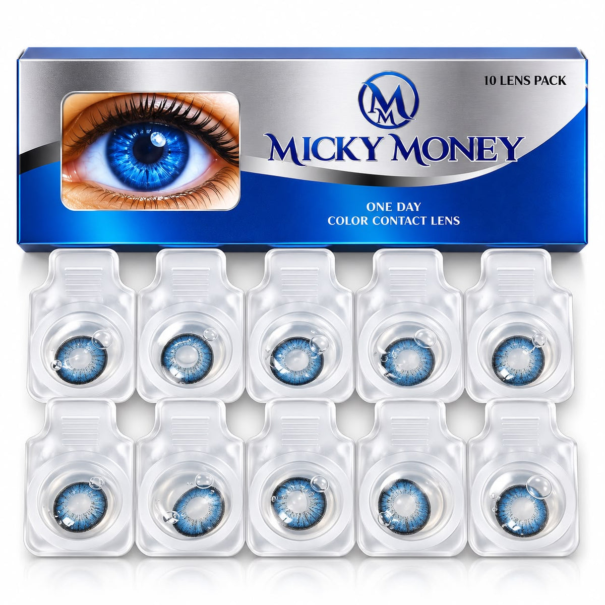 Micky Money One Day Color Contact Lenses – 10 Lens Pack
