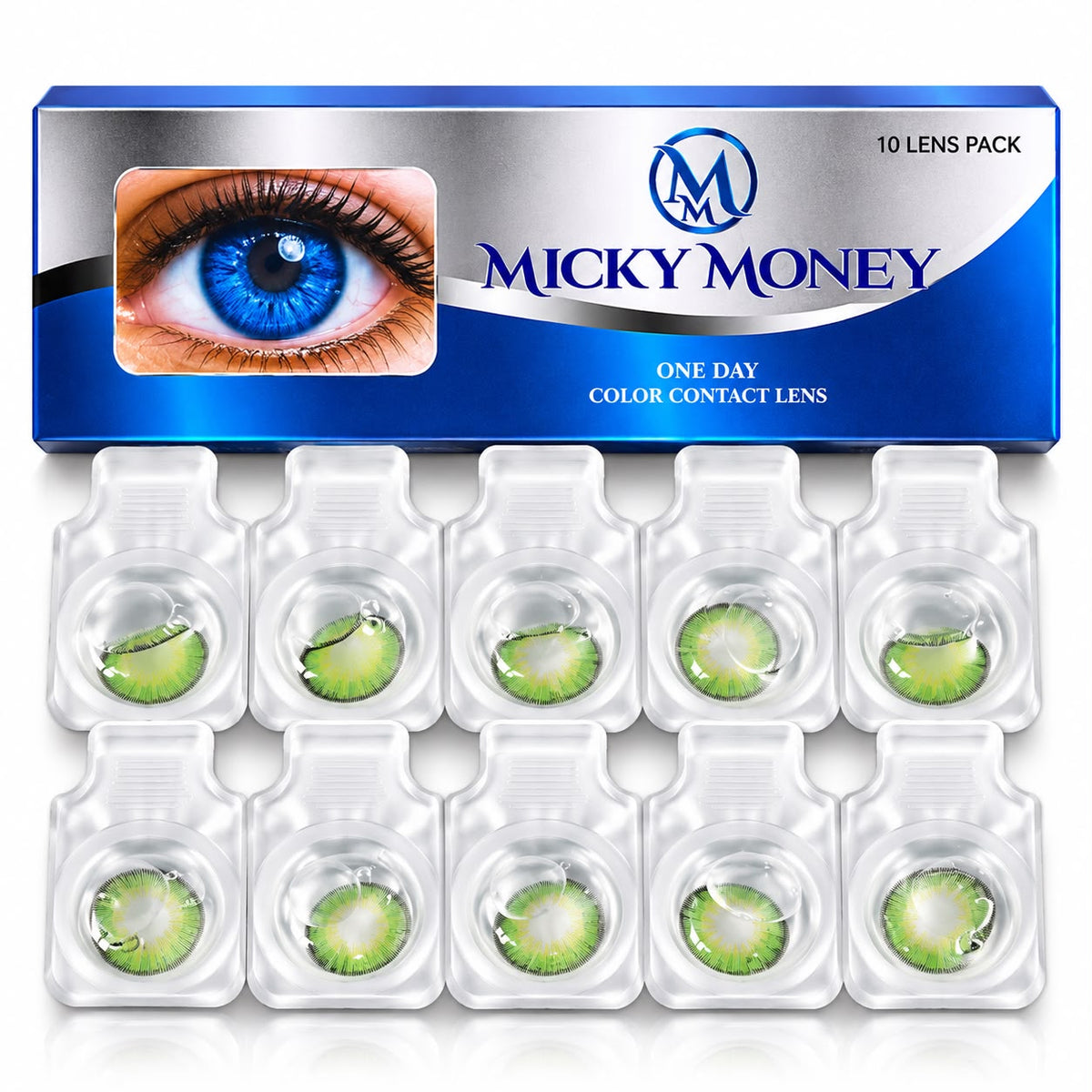 Micky Money One Day Color Contact Lenses – 10 Lens Pack