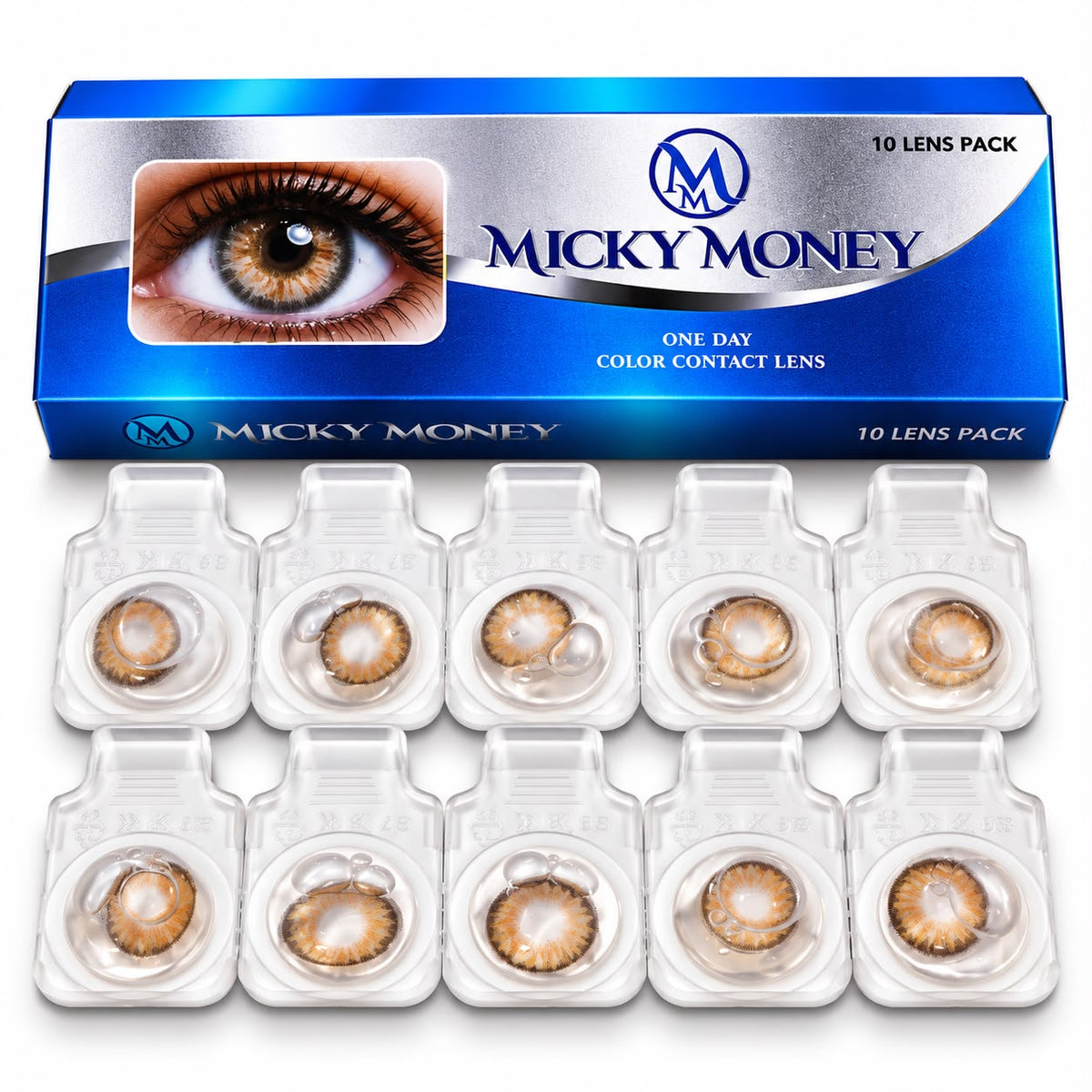 Micky Money One Day Color Contact Lenses – 10 Lens Pack