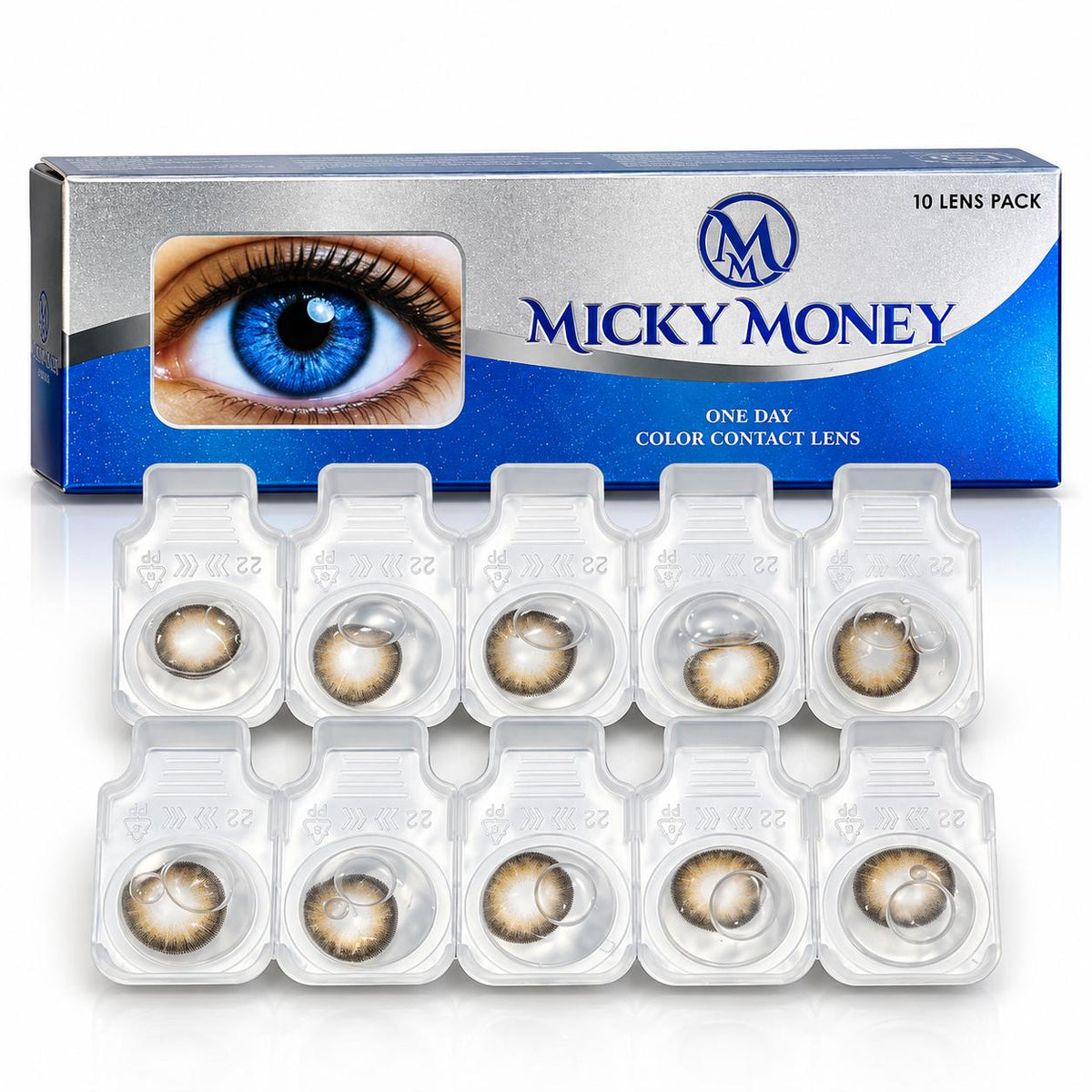 Micky Money One Day Color Contact Lenses – 10 Lens Pack